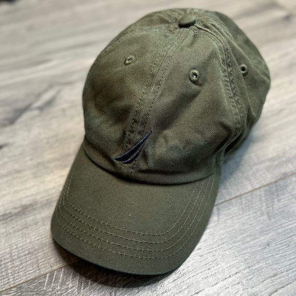 Nautica Green Cotton Baseball Hat